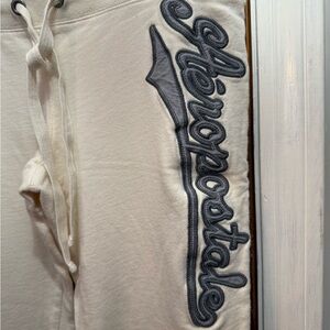 Aeropostale Cream Sweatpants with Gray Logo